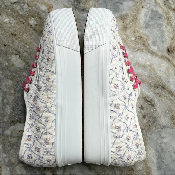 Superga X LoveShackFancy Floral Print Chunky Platform Sneakers - Picture 7 of 15